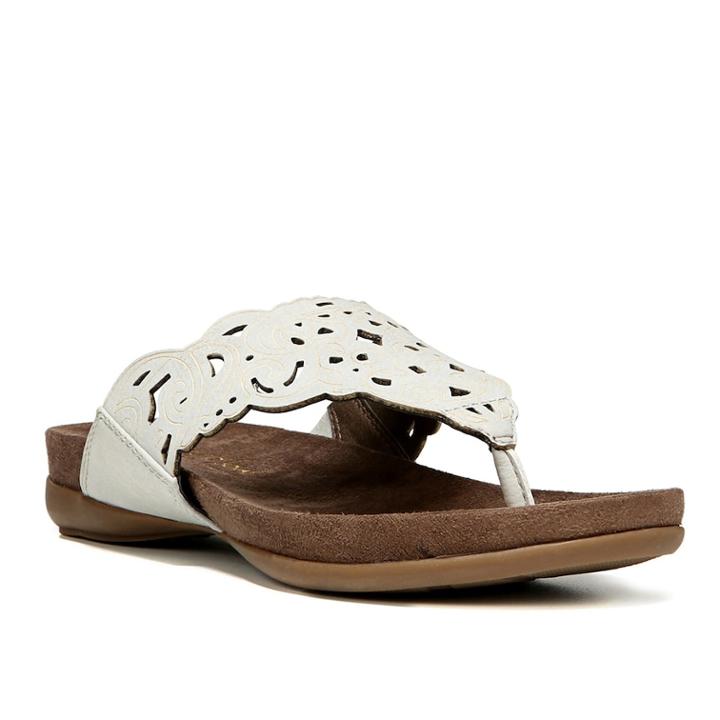 Naturalsoul By Naturalizer Allerton Women's Thong Sandals, Size: 6 Wide, White