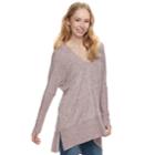 Juniors' Miss Chievous Drapey Long Sleeve Tunic, Teens, Size: Medium, Dark Red