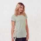 Women's Lc Lauren Conrad Inset Lace Tee, Size: Xs, Brt Green