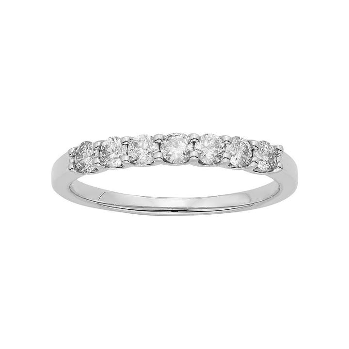 Igl Certified Diamond Wedding Ring In 14k Gold (1/2 Carat T.w.), Women's, Size: 9, White