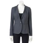 Women's Apt. 9&reg; Tori Notch Collar Blazer, Size: 10, Grey (charcoal)