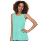 Women's Sonoma Goods For Life&trade; Girlfriend Tank, Size: Medium, Turquoise/blue (turq/aqua)