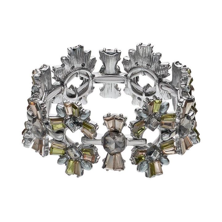 Simply Vera Vera Wang Simulated Crystal Link Stretch Bracelet, Women's, Multicolor