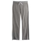 Girls 7-16 So&reg; Striped Athletic Pants, Size: 16, Grey (charcoal)