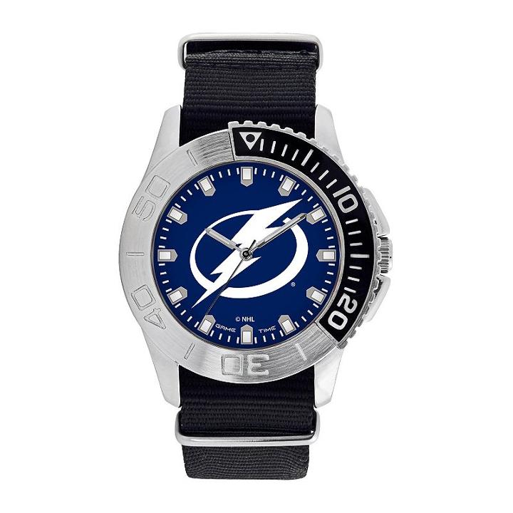 Men's Game Time Tampa Bay Lightning Starter Watch, Black