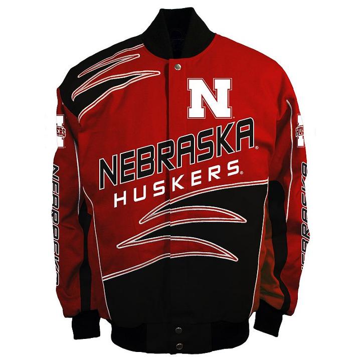 Men's Franchise Club Nebraska Cornhuskers Shred Twill Jacket, Size: Large, Red