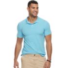 Men's Sonoma Goods For Life&trade; Flexwear Slim-fit Stretch Pique Polo, Size: Xl, Light Blue