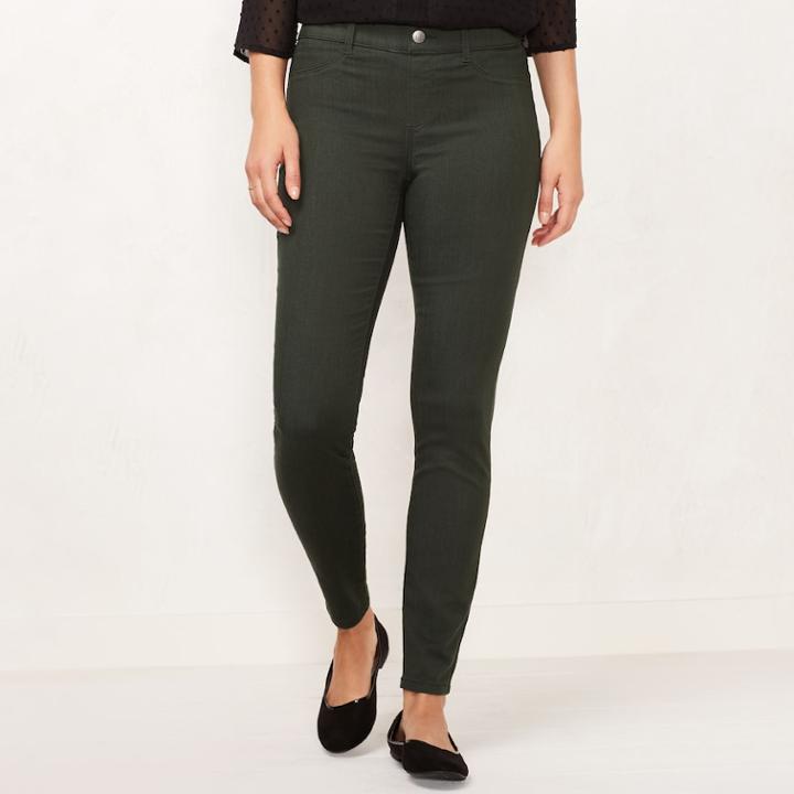 Women's Lc Lauren Conrad Pull-on Jeggings, Size: 8, Green
