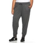 Plus Size Tek Gear&reg; French Terry Jogger Pants, Women's, Size: 1xl, Dark Grey