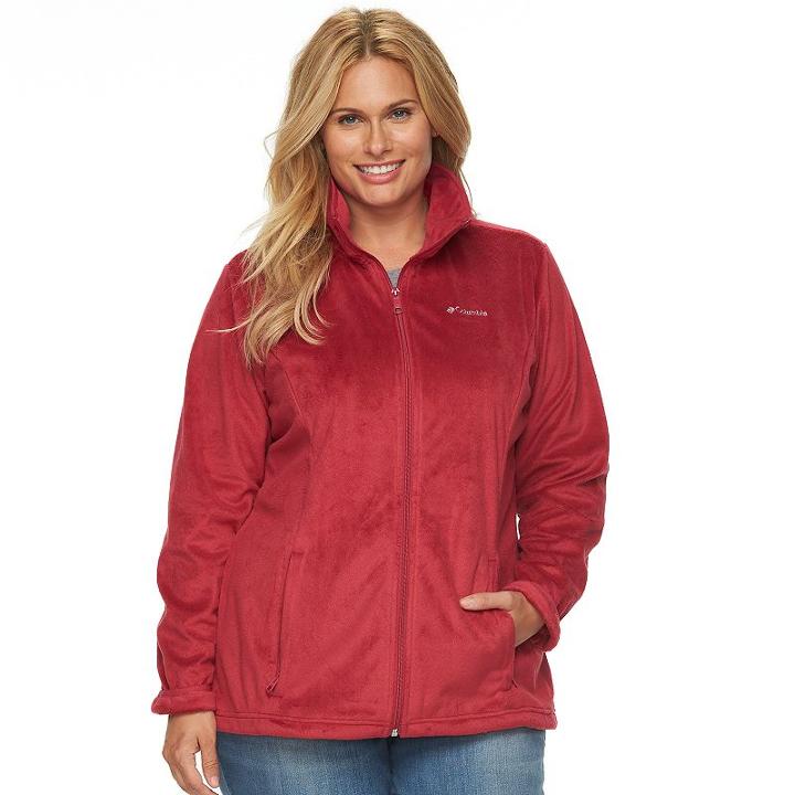 Plus Size Columbia Blustery Summit Fleece Jacket, Women's, Size: 1xl, Med Pink