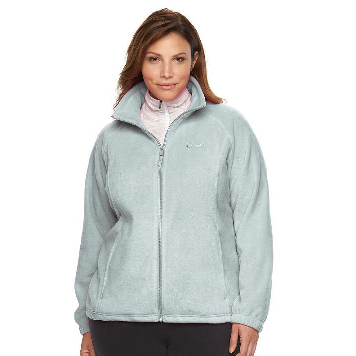 Columbia, Plus Size Three Lakes Fleece Jacket, Women's, Size: 2xl, Dark Grey