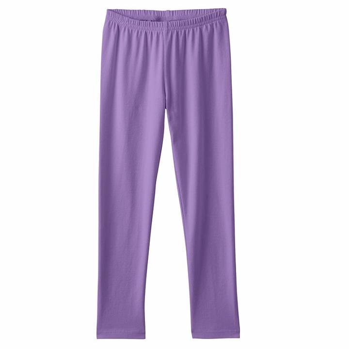 Jumping Beans, Girls 4-10 &reg; Solid Knit Leggings, Girl's, Size: 4, Med Purple