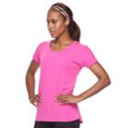 Women's Tek Gear&reg; Back-bar Tee, Size: Xl, Dark Pink