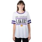 Women's Los Angeles Lakers Ringer Tee, Size: Small, White
