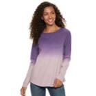 Women's Sonoma Goods For Life&trade; French Terry Crewneck Sweatshirt, Size: Xxl, Lt Purple