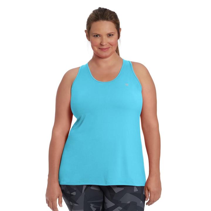 Plus Size Champion Absolute Tank, Women's, Size: 4xl, Turquoise/blue (turq/aqua)