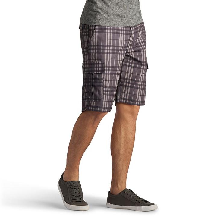 Men's Lee Performance Cargo Shorts, Size: 29, Silver