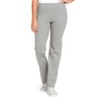 Women's Gloria Vanderbilt Slim Bootcut Sweatpants, Size: Small, Light Grey
