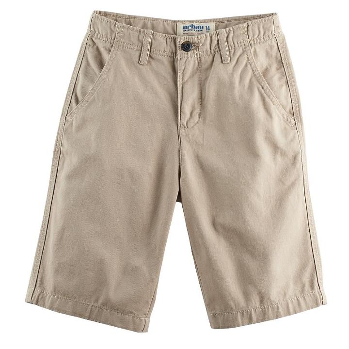 Boys 8-20 Urban Pipeline&reg; Twill Chino Shorts, Boy's, Size: 12, Lt Beige