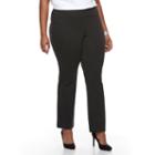 Plus Size Dana Buchman Pull-on Ponte Pants, Women's, Size: 3xl, Grey (charcoal)