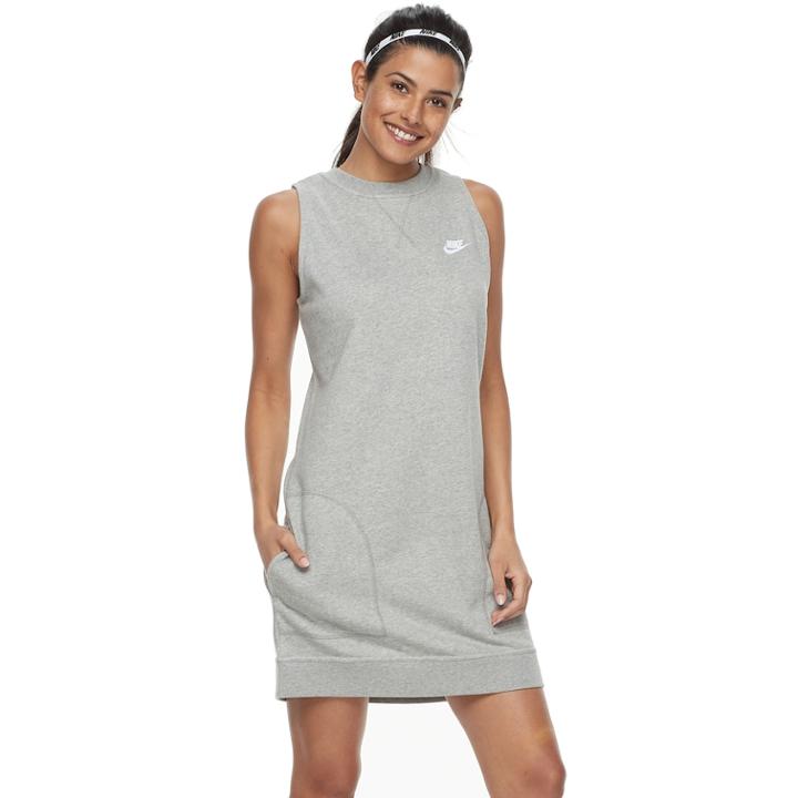 Women's Nike Sportswear Sleeveless Dress, Size: Large, Grey