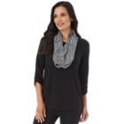 Women's Apt. 9&reg; Mock-layer Top, Size: Xlrg Av/rg, Black