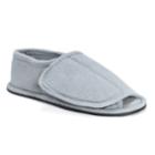 Men's Muk Luks Adjustable Open-toe Slippers, Size: Medium, Grey (charcoal)