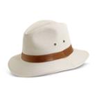 Men's Dpc Washed Twill Safari Hat With Faux-leather Trim, Size: Large, Multicolor