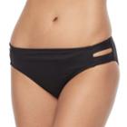 Women's Apt. 9&reg; Solid Sash Bikini Bottoms, Size: Small, Black