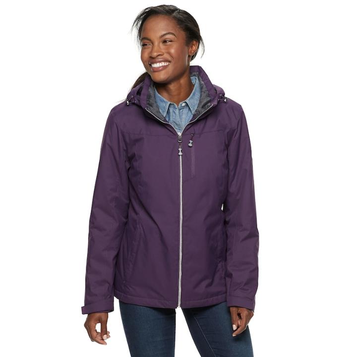 Women's Zeroxposur Myra Hooded Midweight Jacket, Size: Xxl, Med Purple