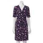 Apt. 9, Women's &reg; Faux-wrap Dress, Size: Xs, Drk Purple