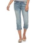 Women's Apt. 9&reg; Embellished Capri Jeans, Size: 14, Blue Other