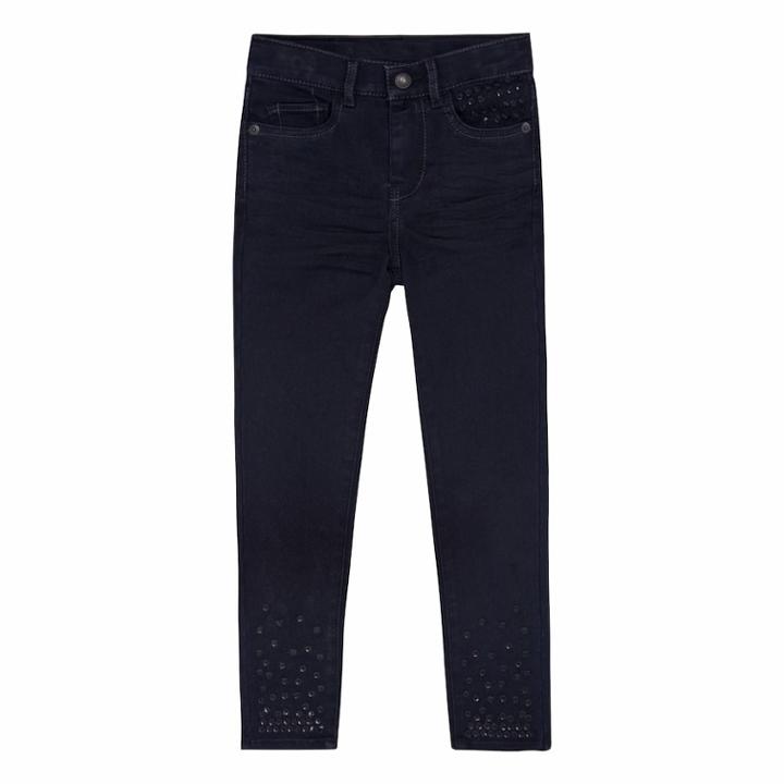 Grils 4-6x Levi's 710 Super Skinny Fit Embellished Jeans, Girl's, Size: 6x, Dark Blue
