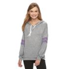 Juniors' Pink Republic Supersoft Varsity Hoodie, Girl's, Size: Xs, Grey Other
