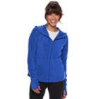 Petite Tek Gear&reg; Microfleece Hooded Jacket, Women's, Size: Xl Petite, Med Purple