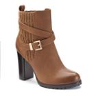 Juicy Couture Women's Sweater-cuff Ankle Boots, Size: 10, Brown Oth