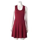 Women's Rock & Republic&reg; Macrame A-line Dress, Size: Large, Red