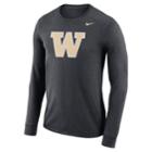 Men's Nike Washington Huskies Dri-fit Logo Tee, Size: Small, Char