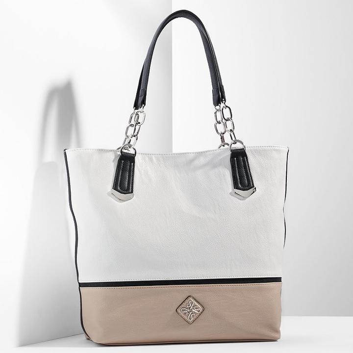 Simply Vera Vera Wang Catherine Tote, Women's, Med Beige
