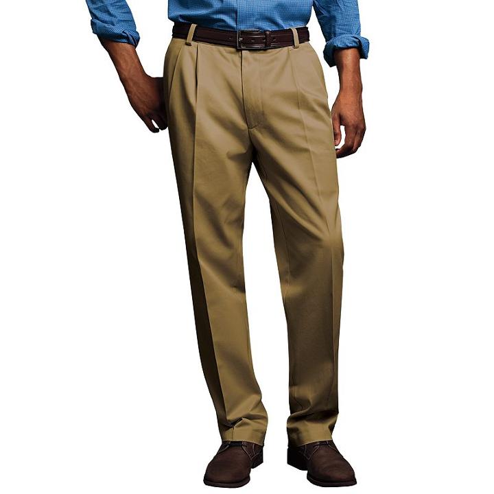 Men's Dockers&reg; Comfort-waist D3 Classic-fit Full-elastic Pleated Pants, Size: 30x32, Lt Beige