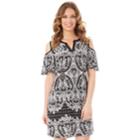 Women's Apt. 9&reg; Cold-shoulder Shift Dress, Size: Large, Oxford