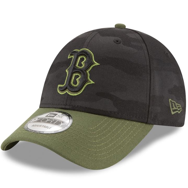Adult New Era Boston Red Sox 9forty Memorial Day Flex-fit Cap, Men's, Green (camo)