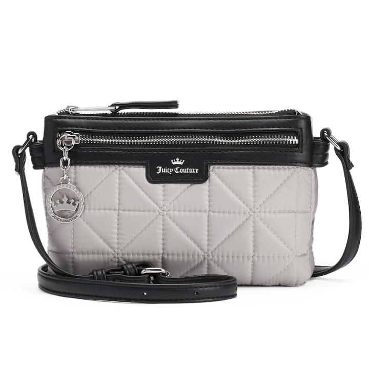 Juicy Couture Crown Jewel Quilted Crossbody Bag, Women's, Beige