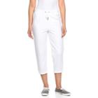 Women's Croft & Barrow&reg; Pull-on Knit Capris, Size: Xl, White