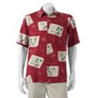 Big & Tall Batik Bay Classic-fit Tropical Button-down Shirt, Men's, Size: L Tall, Med Red