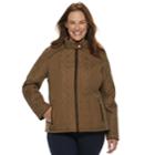 Plus Size Weathercast Quilted Stretch Jacket, Women's, Size: 1xl, Med Beige