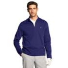 Men's Izod Classic-fit Hydra Shield Half-zip Fleece Golf Pullover, Size: Large, Dark Blue