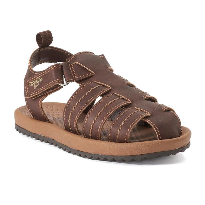 Oshkosh B'gosh&reg; Callum 2 Toddler Boys' Fisherman Sandals, Size: 10 T, Brown