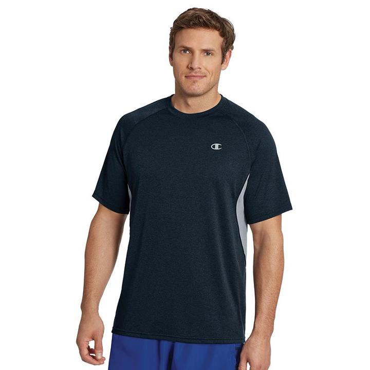Men's Champion Vapor Heathered Tee, Size: Xxl, Dark Blue