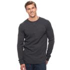 Big & Tall Sonoma Goods For Life&trade; Supersoft Thermal Crewneck Tee, Men's, Size: L Tall, Black